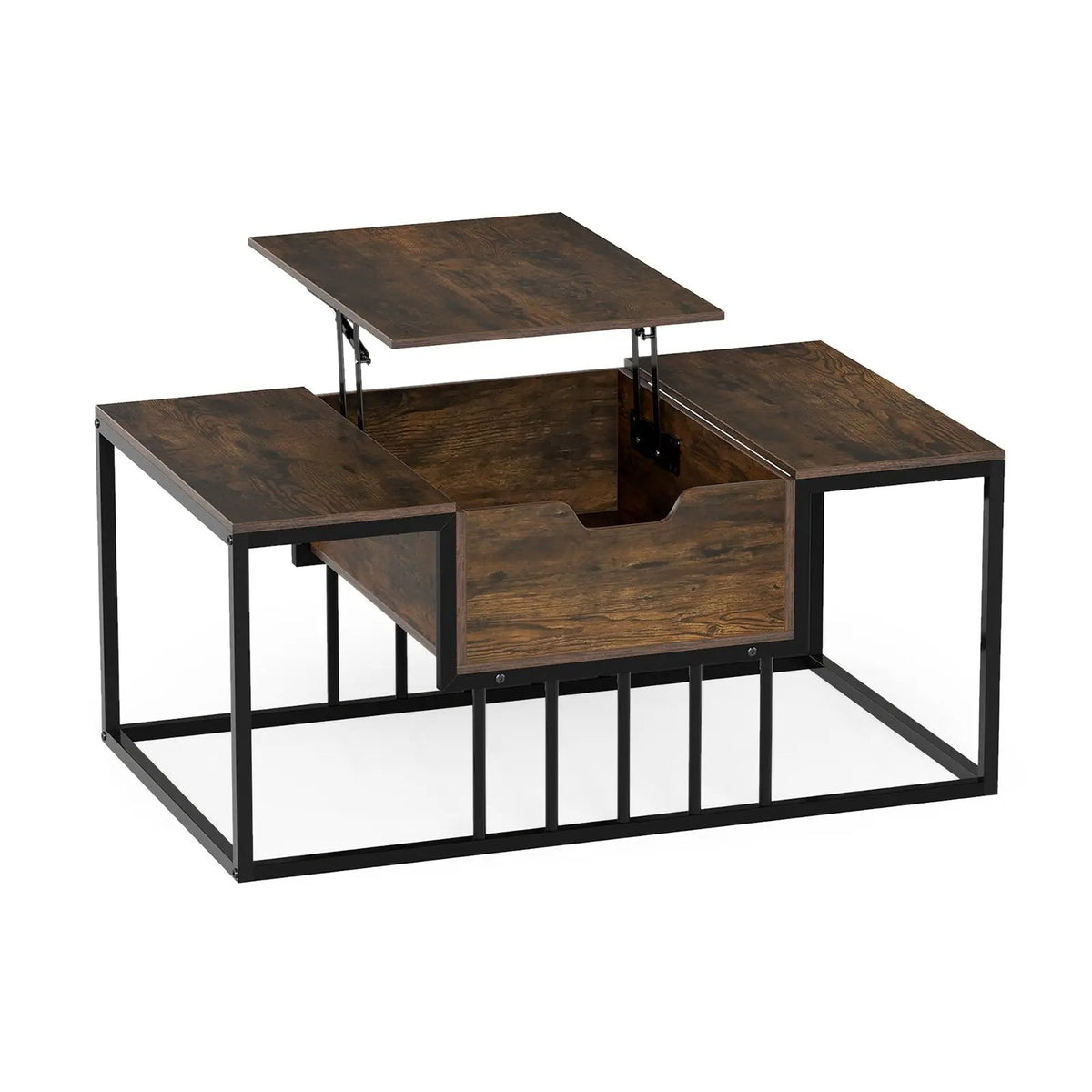 Lift Top Coffee Table Modern Center Table with Hidden Storage Compartment, photo 7 of 16
