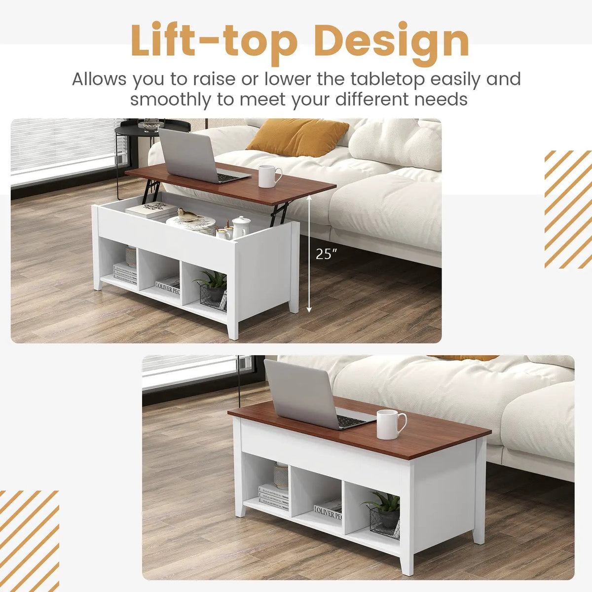 Coffee Table with Hidden Storage Compartment, photo 7 of 11