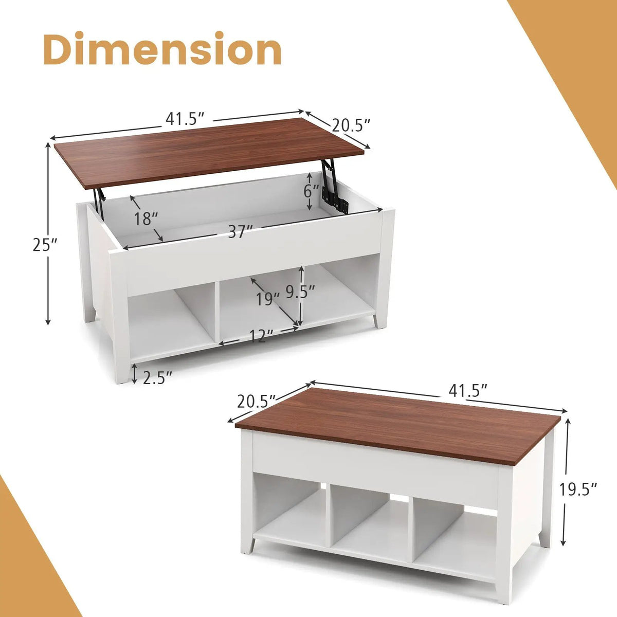 Coffee Table with Hidden Storage Compartment, photo 5 of 11