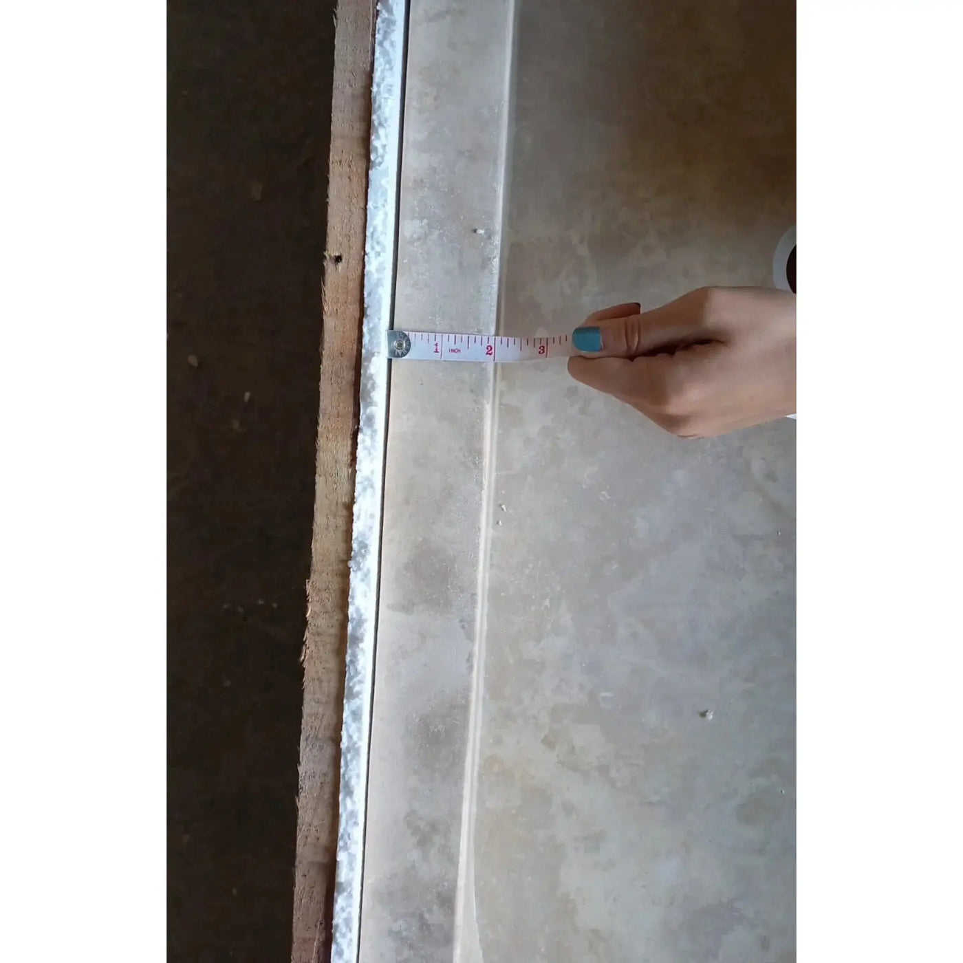Light Travertine Natural Stone Rectangular Bathroom Vessel Sink 48 x 22 Inches by GobekDesign