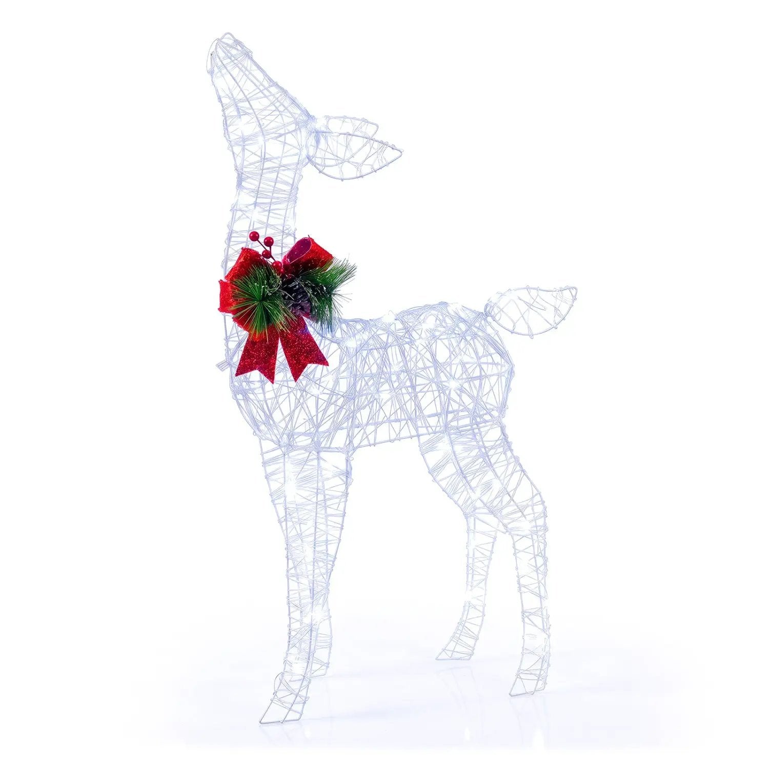 Lighted Christmas Reindeer Decoration with 50 LED Lights by DirectDeals