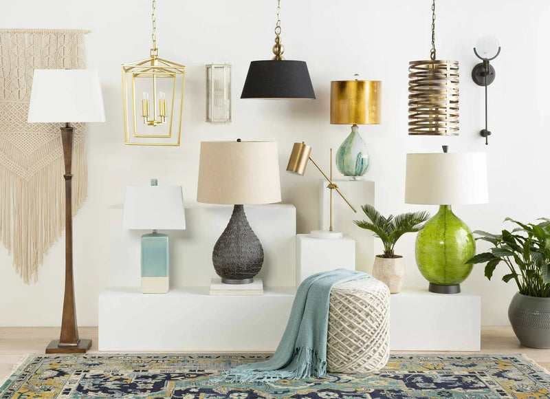 Westview Lime Green Glass Table Lamp - Clearance by Boutique Rugs