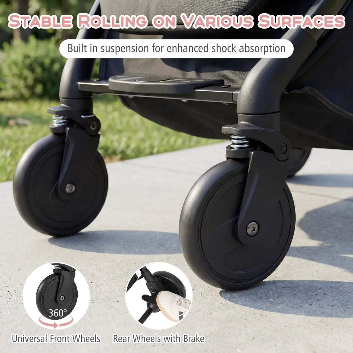 Lightweight Baby Stroller Compact Travel Stroller with One-Hand Folding, photo 24 of 24