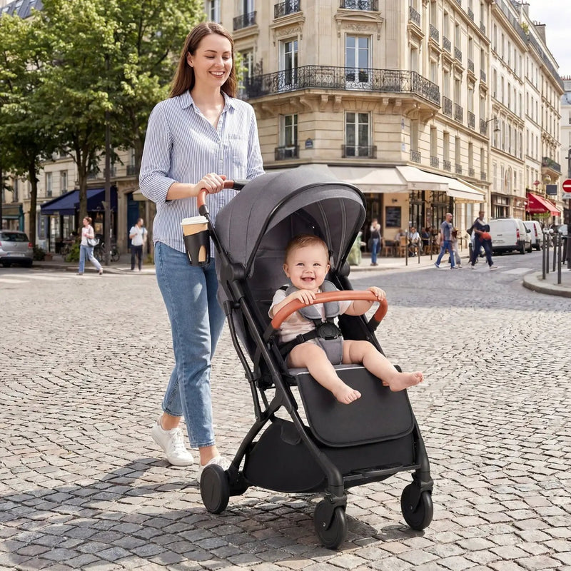 Lightweight Baby Stroller Compact Travel Stroller with One-Hand Folding by DirectDeals