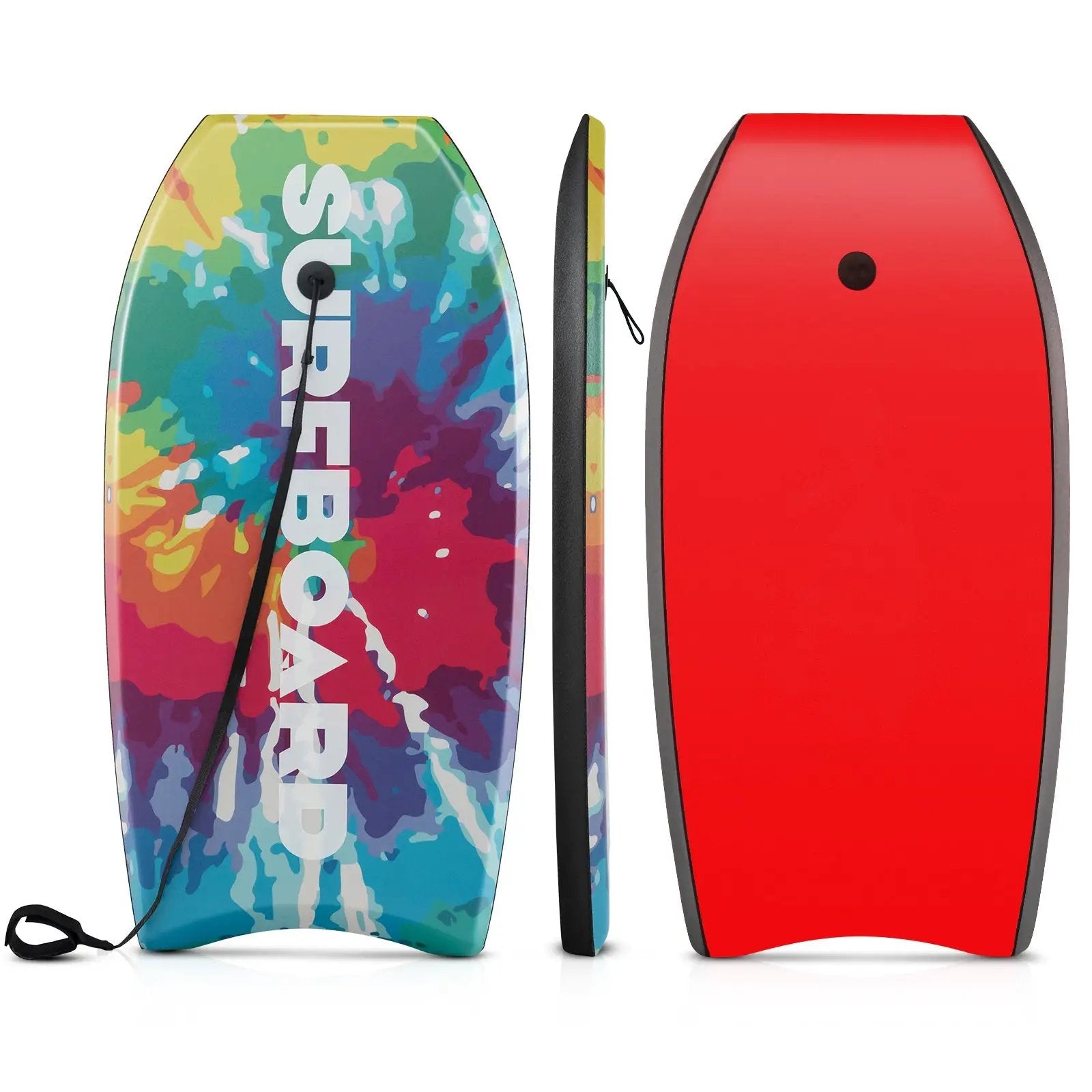 33/37/41 Inches Lightweight Body Board Boogie Board with EPS Core XPE Deck HDPE Bottom Multicolor1 by DirectDeals