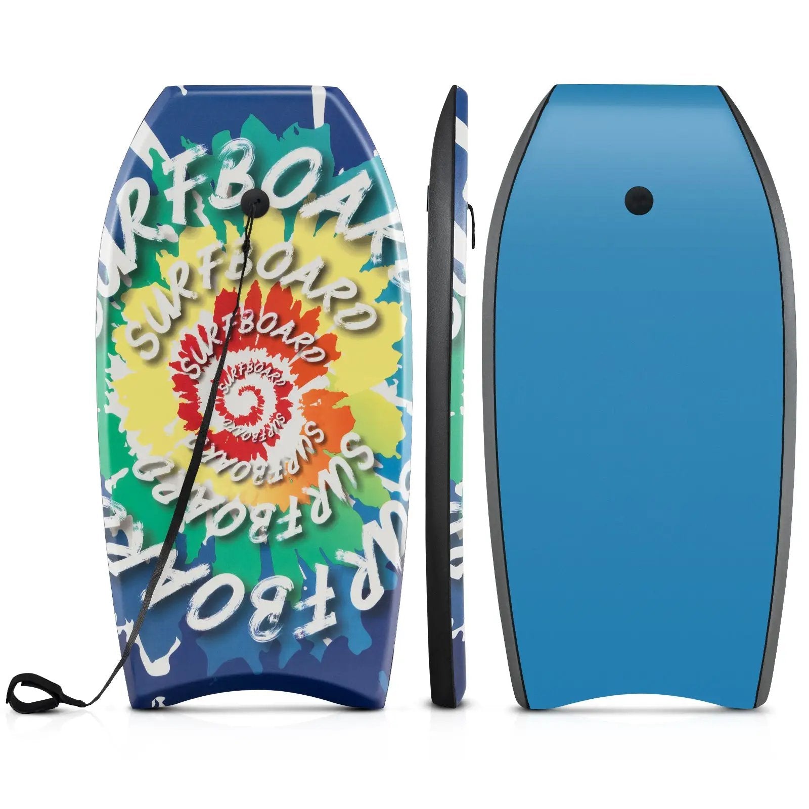 33/37/41 Inches Lightweight Body Board Boogie Board with EPS Core XPE Deck HDPE Bottom Multicolor4 by DirectDeals