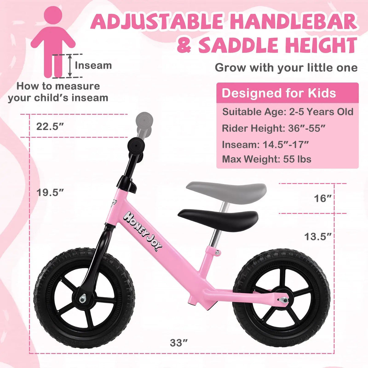 Lightweight Toddler Balance Bike No Pedal Training Bicycle, photo 10 of 24