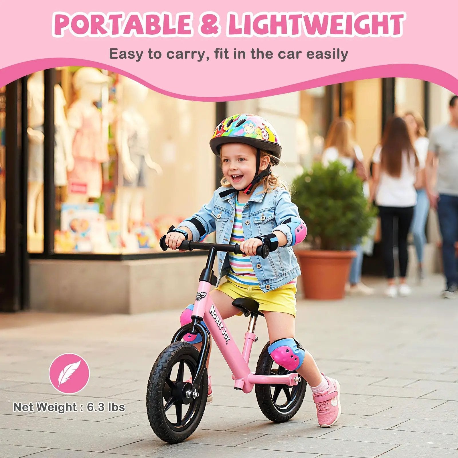 Lightweight Toddler Balance Bike No Pedal Training Bicycle by DirectDeals