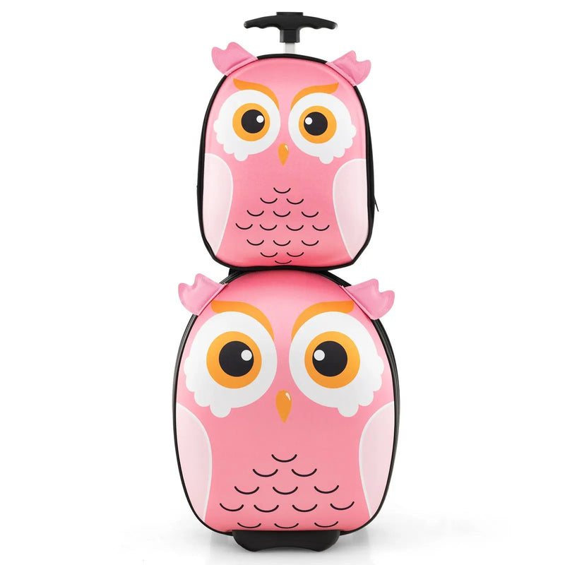 Lightweight and Portable Rolling Suitcase for Children by DirectDeals
