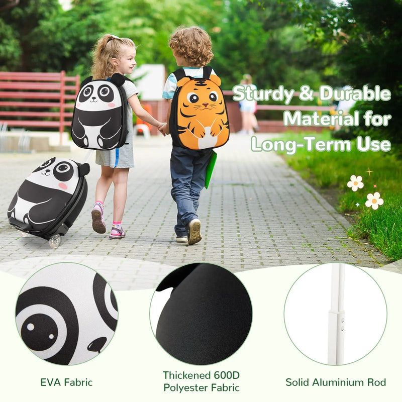 Lightweight and Portable Rolling Suitcase for Children by DirectDeals