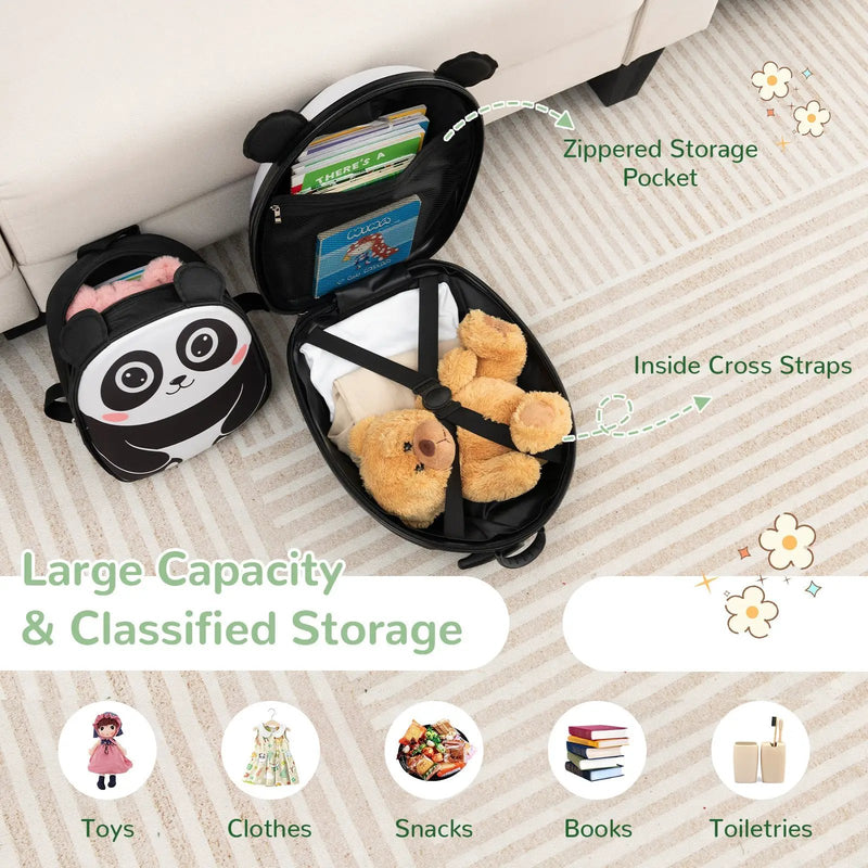 Lightweight and Portable Rolling Suitcase for Children by DirectDeals