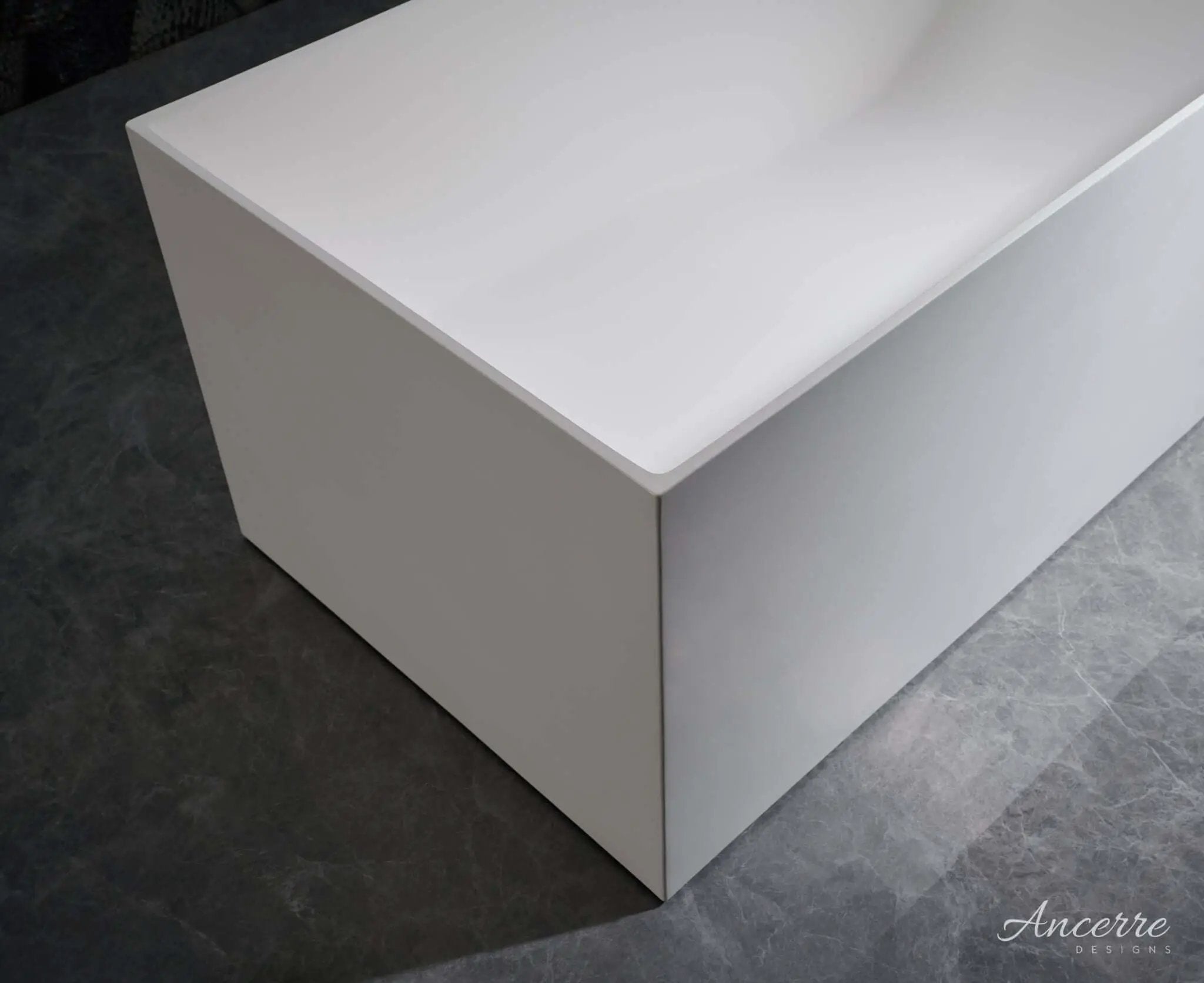 Linea Freestanding Solid Surface Bathtub by Ancerre Designs