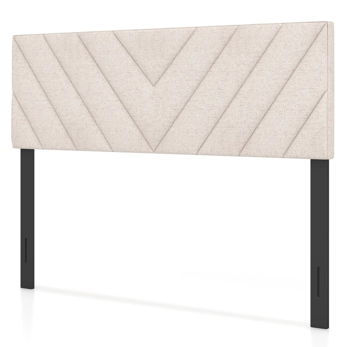 Linen Upholstered Headboard for Full and Queen Size Bed Frames, photo 3 of 9
