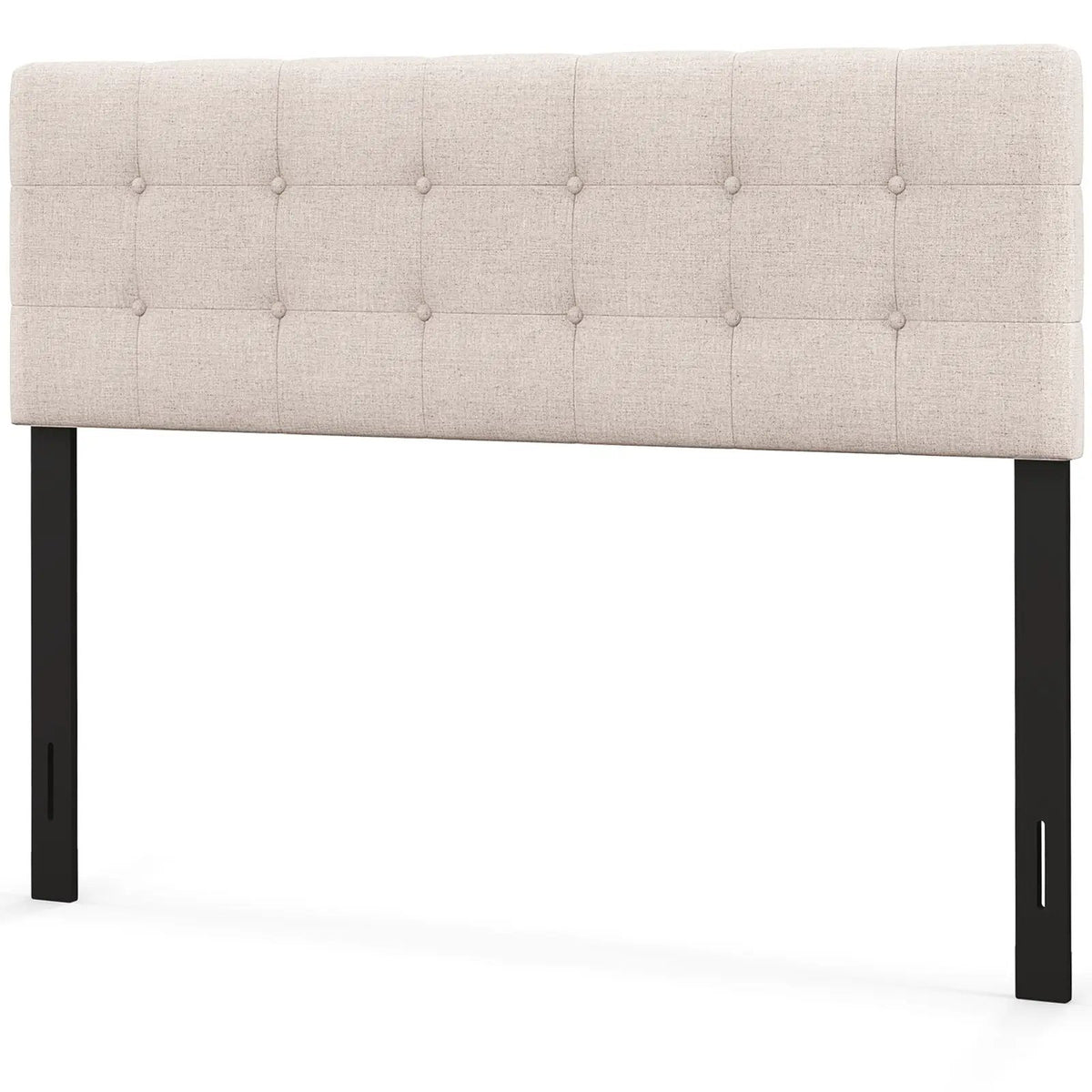 Linen Upholstered Headboard with Solid Rubber Wood Legs, photo 4 of 9