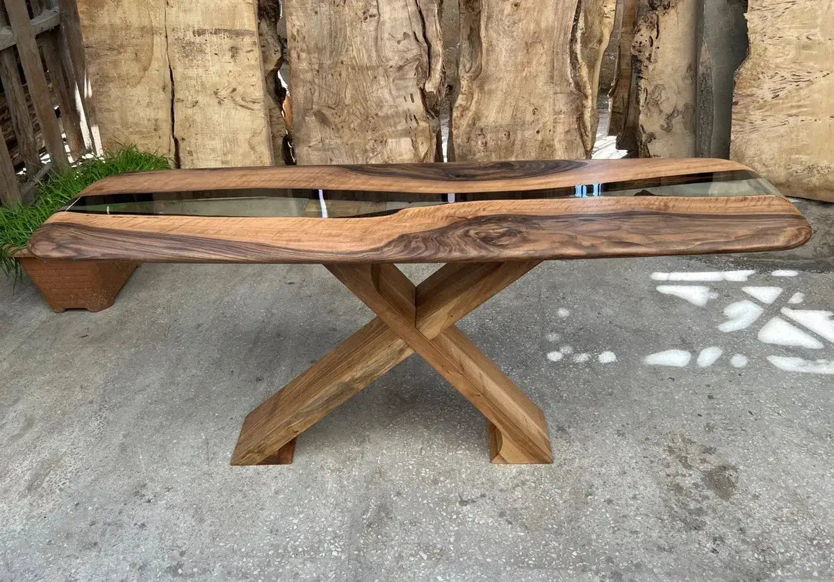 Handmade Solid Walnut Console Table for Entryway and Foyer, photo 10 of 13