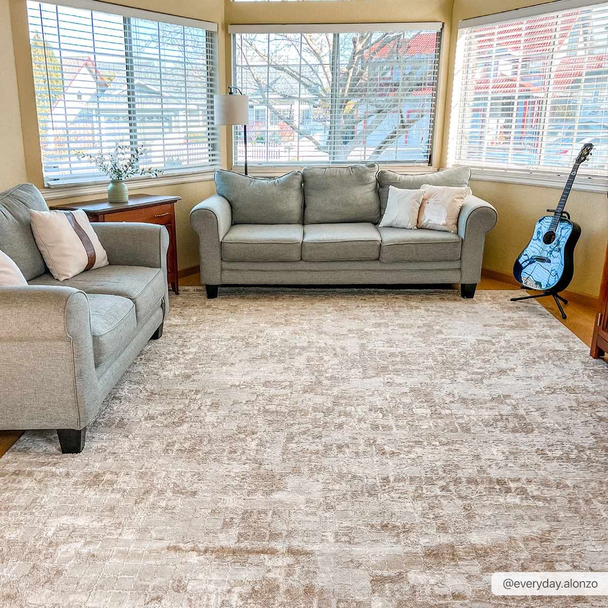 Liveri Pink Mosaic Rug by Boutique Rugs