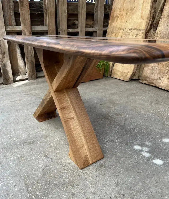 Handmade Solid Walnut Console Table for Entryway and Foyer, photo 8 of 13