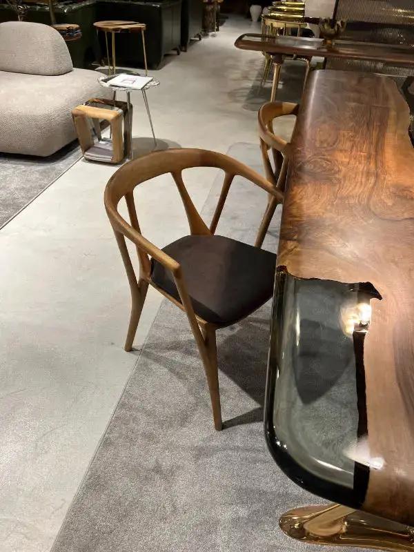 Luxury Premium Solid Walnut Chair - Italian Style by Gizz