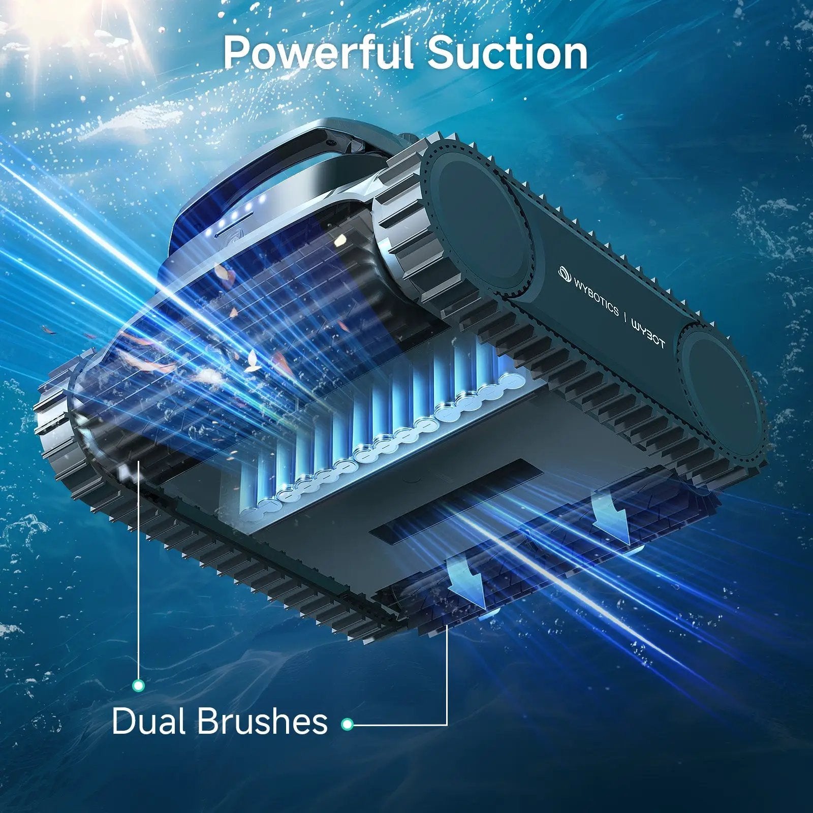 WYBOT M2 Vision Tech High-End Cordless Robotic Pool Cleaner by WYBOT