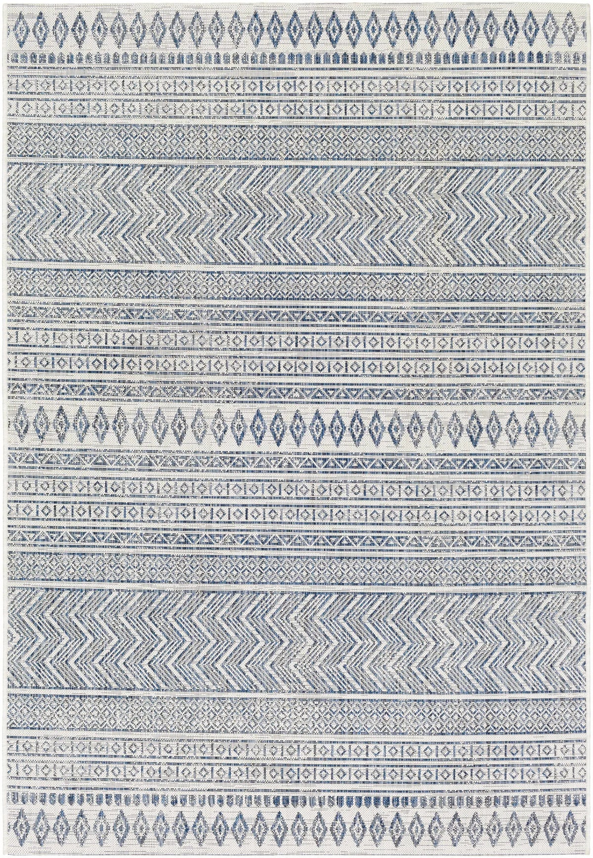 Madras Light Blue Green All Over Performance Outdoor Area Rug, photo 14 of 26
