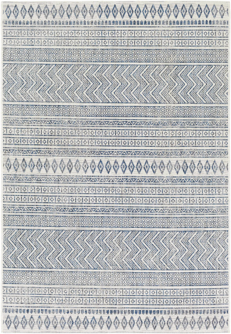 Madras Light Blue Green All Over Performance Outdoor Area Rug by Boutique Rugs