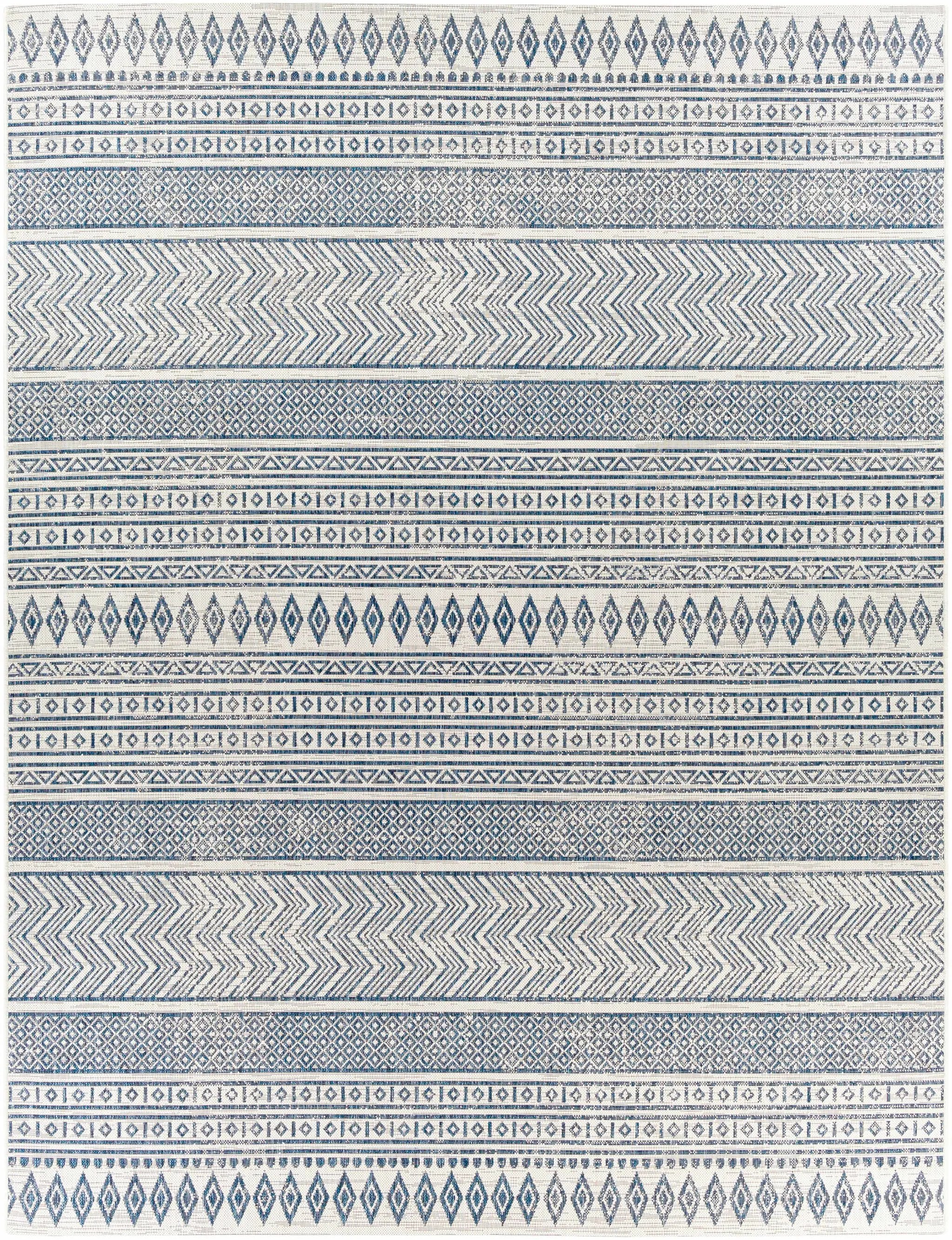 Madras Light Blue Green All Over Performance Outdoor Area Rug by Boutique Rugs