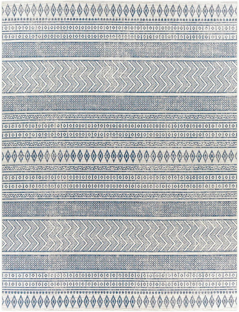 Madras Light Blue Green All Over Performance Outdoor Area Rug by Boutique Rugs