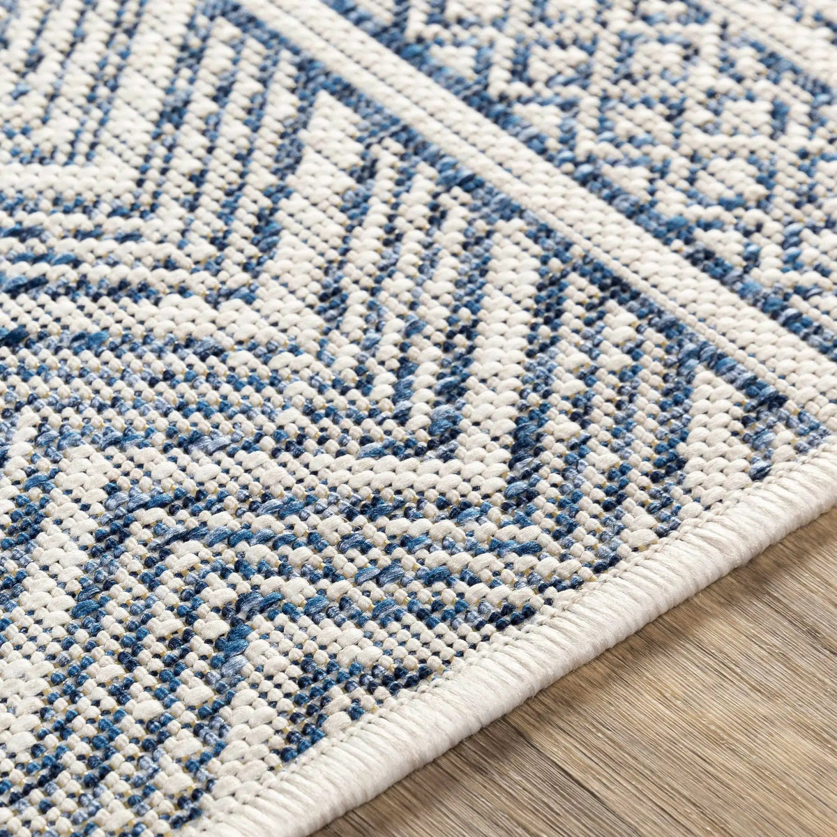 Madras Light Blue Green All Over Performance Outdoor Area Rug, photo 19 of 26
