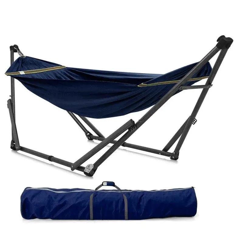 Tranquillo Uniki Canvas Hammock with Stand for Ultimate Relaxation by Megsu