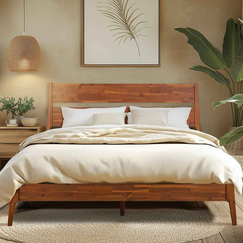 Callisto Solid Wood Bed Frame by Megsu