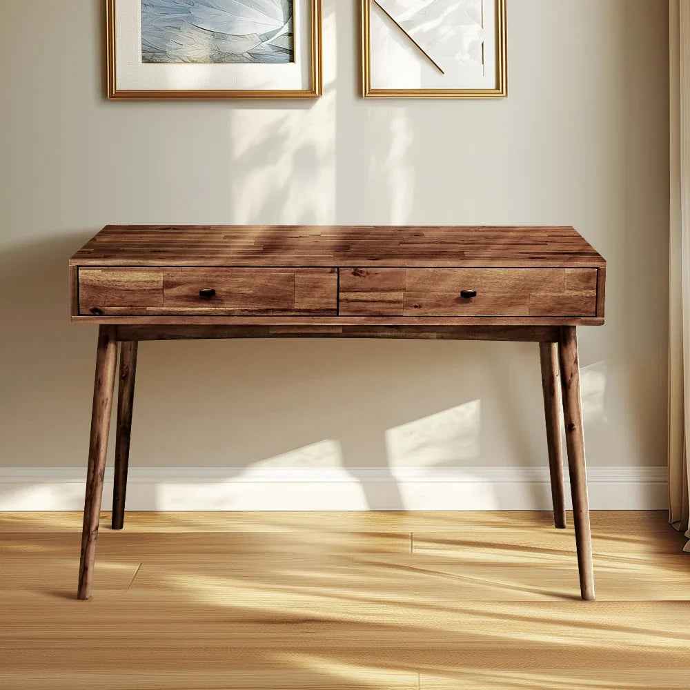Lagom 48 Inches Solid Wood Desk by Megsu