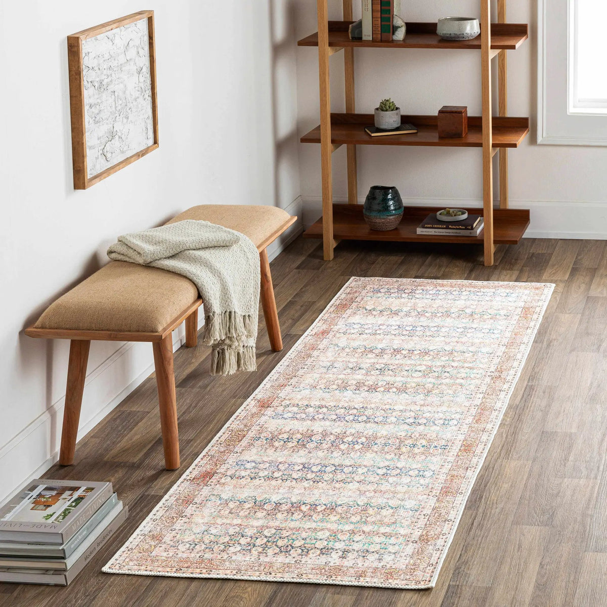 Maligaya Distressed Washable Rug - Clearance, installed in a room 4