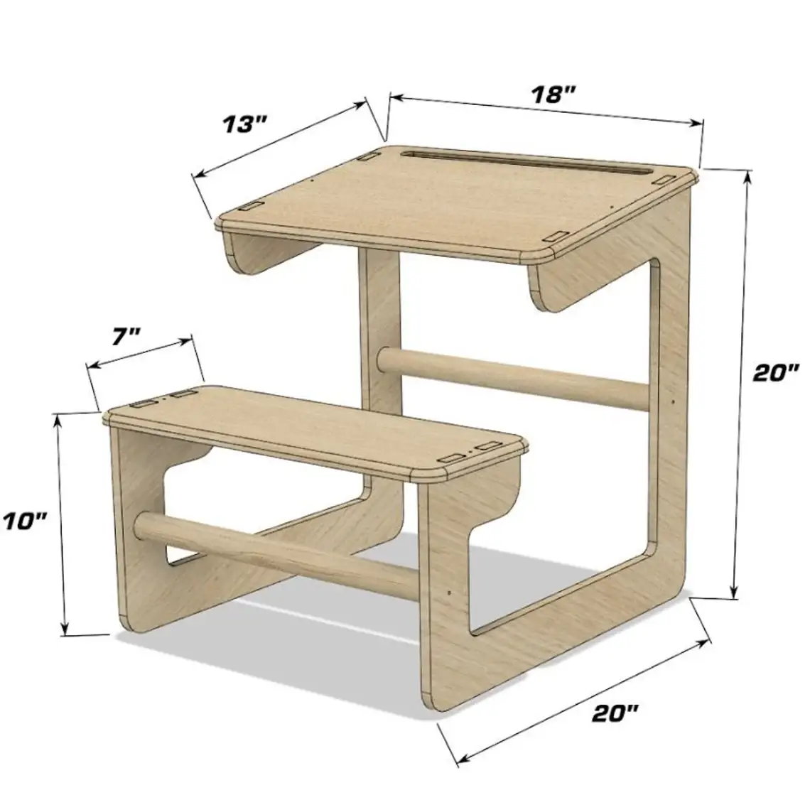 MARLIN- Montessori Desk by Bush Acres