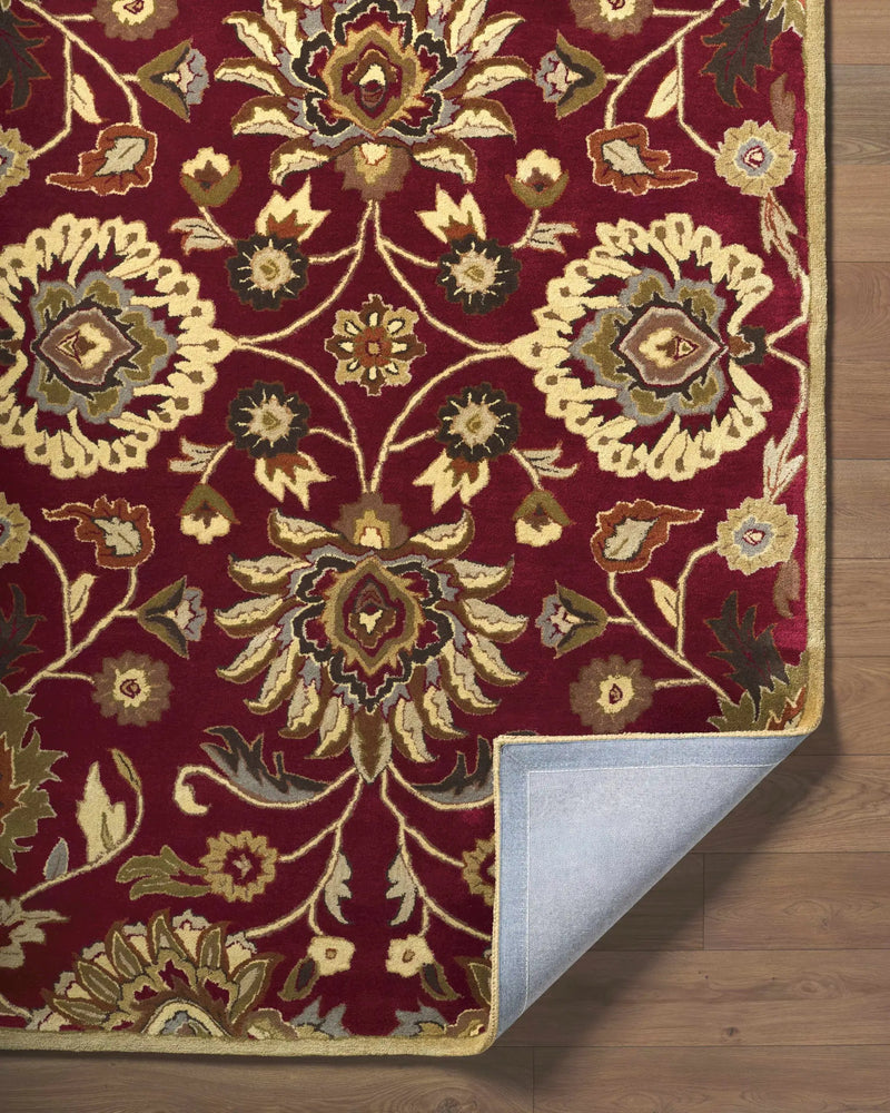 Conesus Red 1061 Hand Tufted Wool Rug by Boutique Rugs