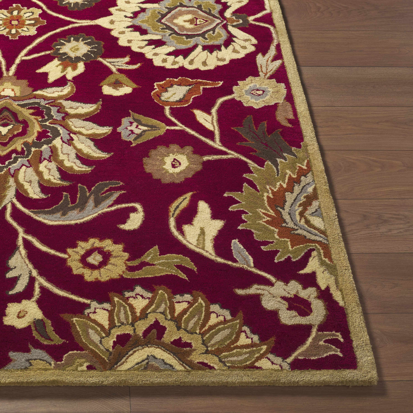 Conesus Red 1061 Hand Tufted Wool Rug by Boutique Rugs