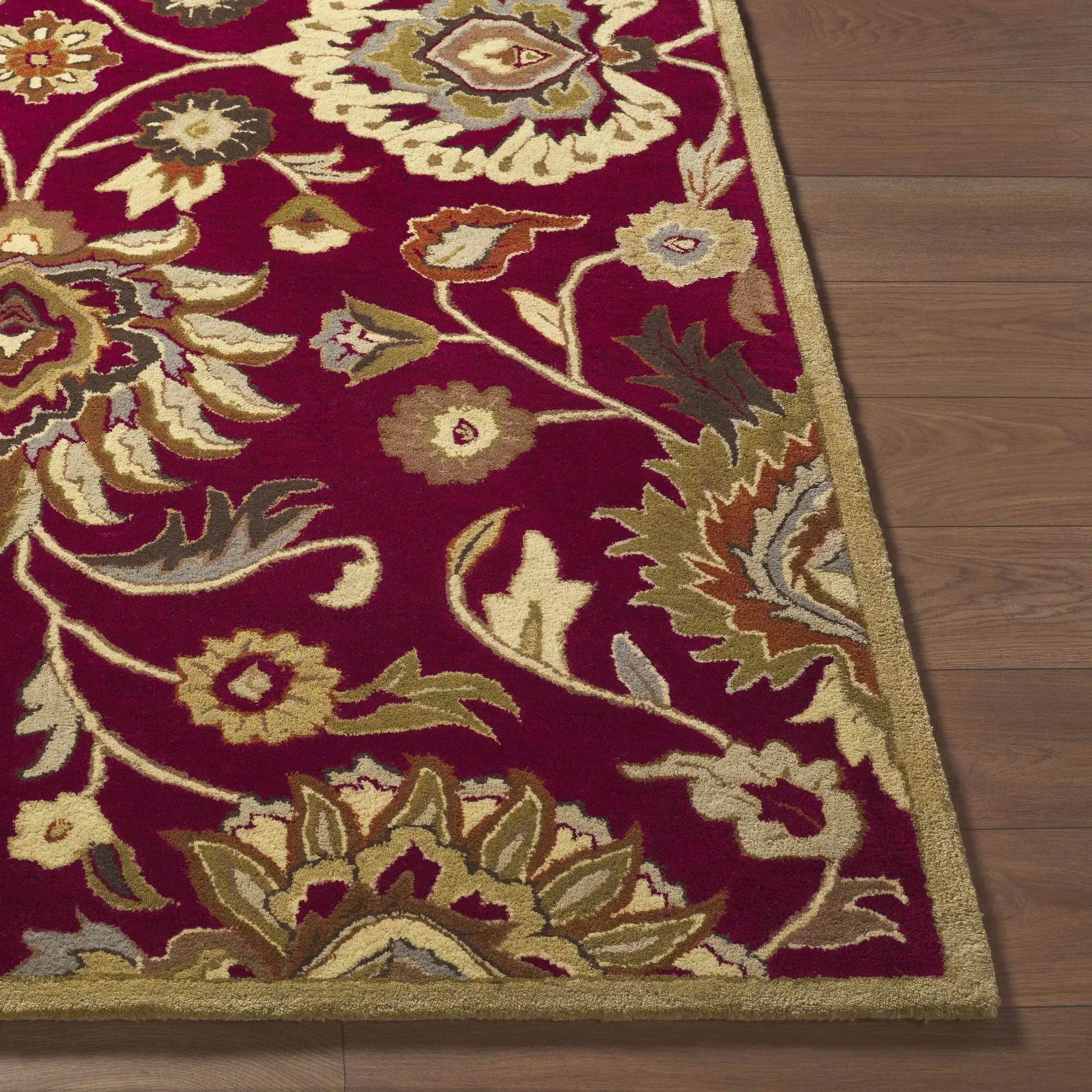 Conesus Red 1061 Hand Tufted Wool Rug by Boutique Rugs