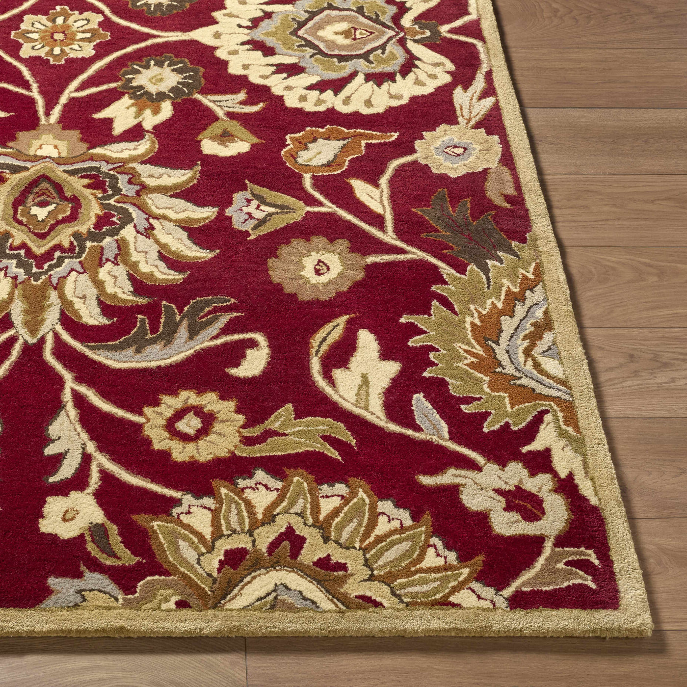 Conesus Red 1061 Hand Tufted Wool Rug by Boutique Rugs