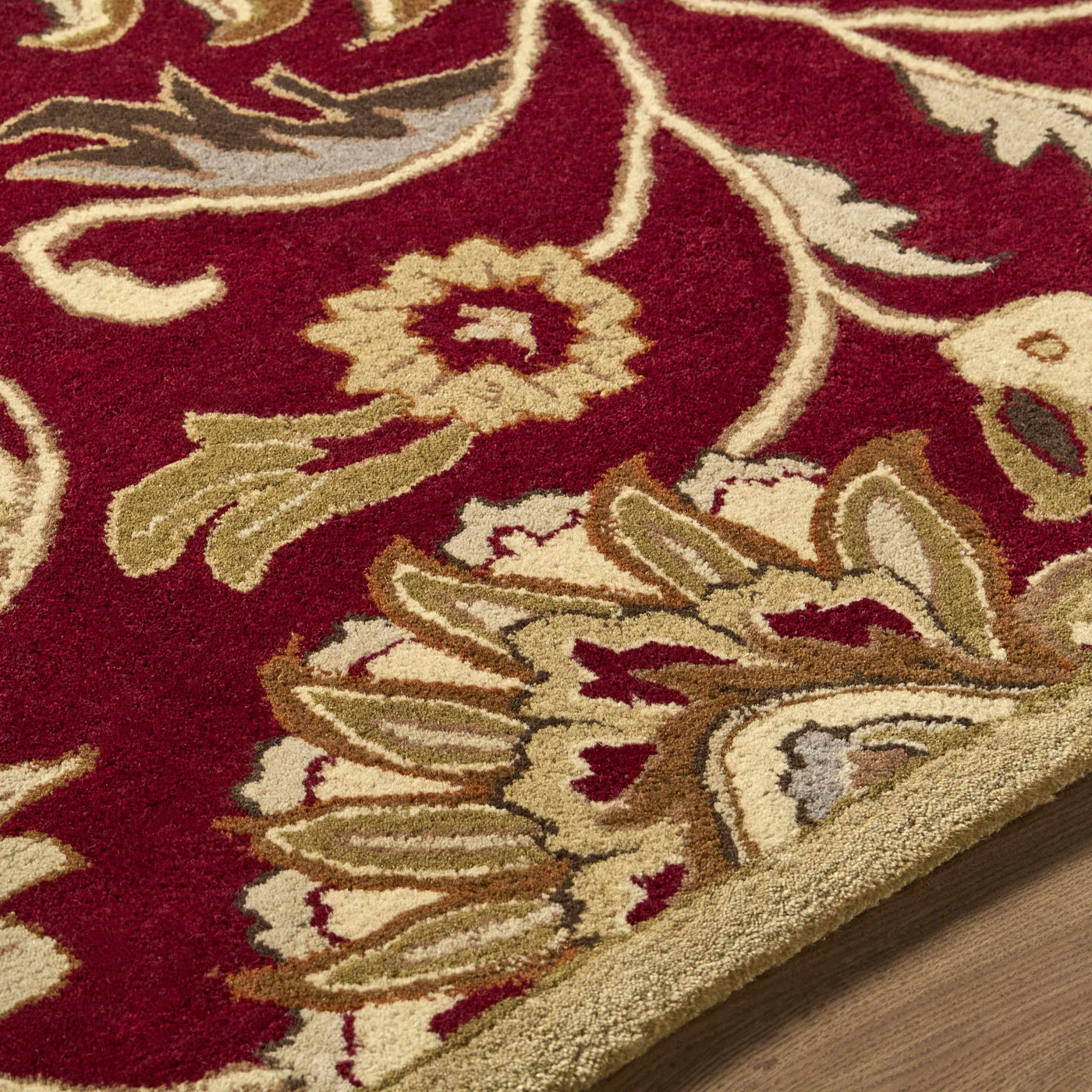 Conesus Red 1061 Hand Tufted Wool Rug by Boutique Rugs