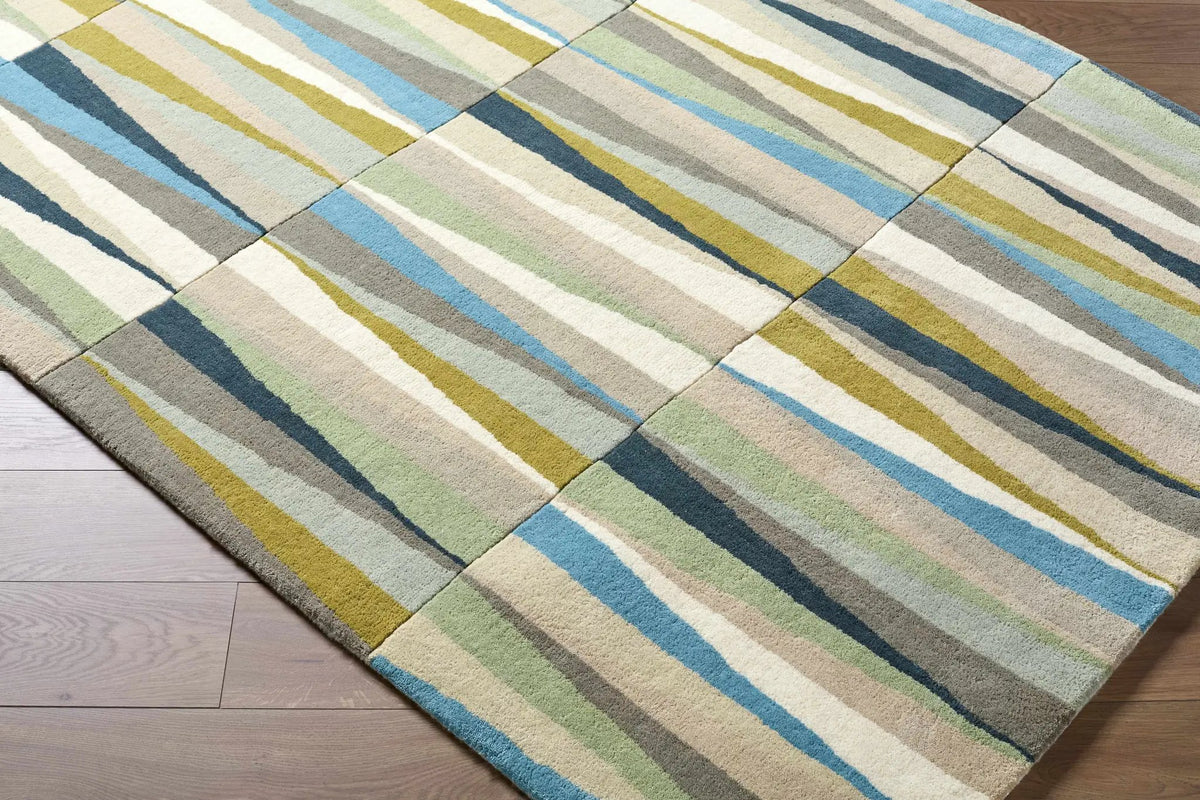 Mathiston Geometric Triangles Wool Rug, photo 9 of 11