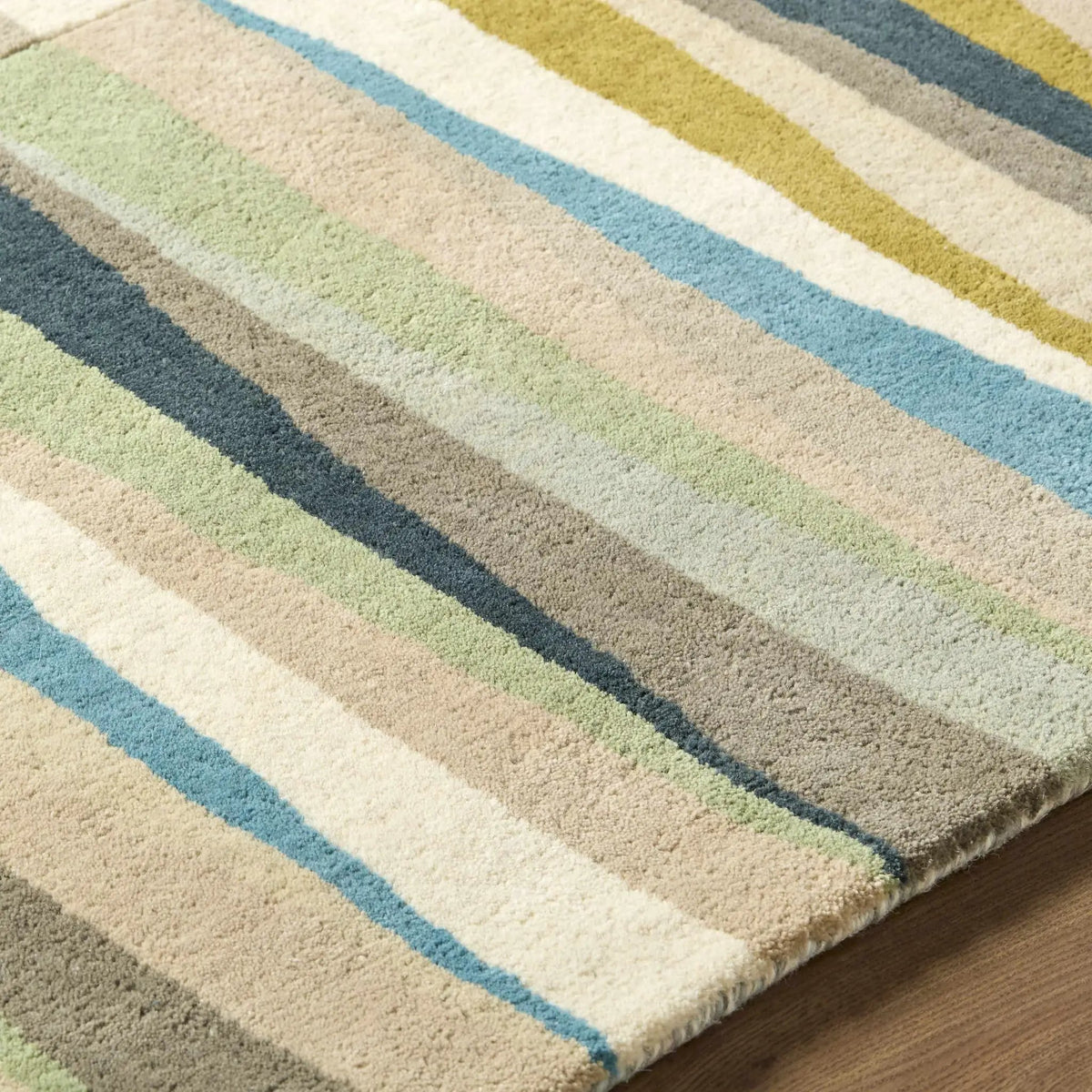 Mathiston Geometric Triangles Wool Rug, photo 10 of 11
