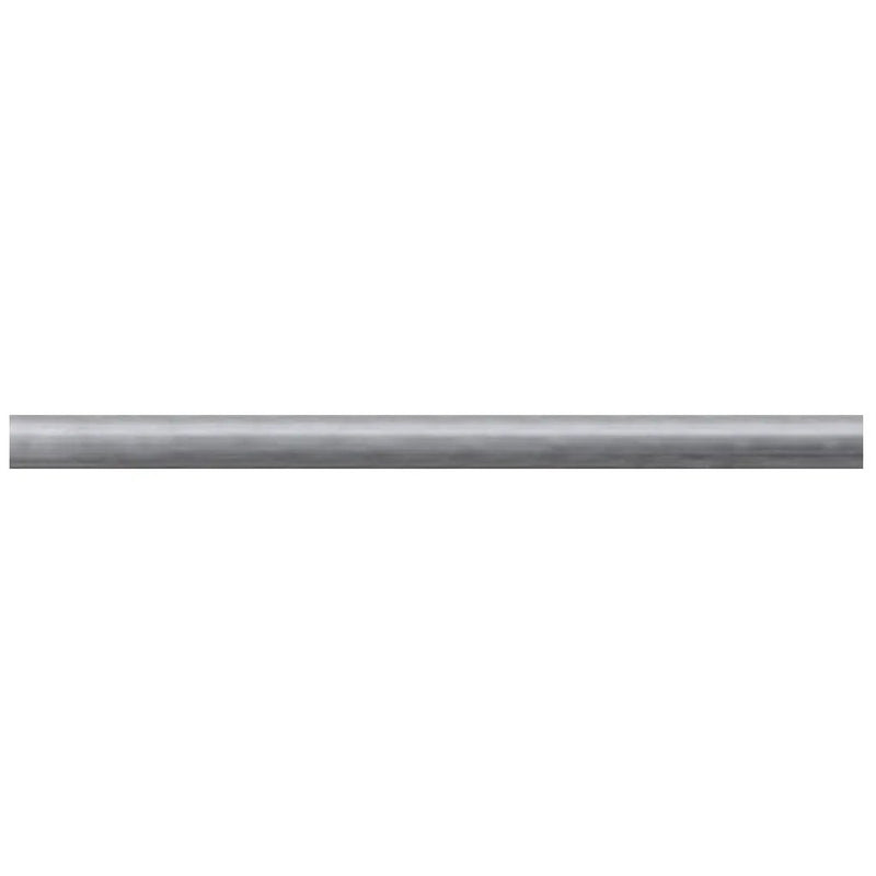 Cloud Gray 0.5x12 Polished Bardiglio Nuvolato Pencil Marble Tile Trim (10 pack, 0.5 sq ft/case) by Apollo Tile