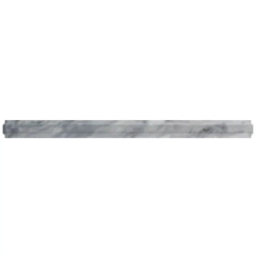 Cloud Gray 0.8x12 Polished Calacatta Bluette Pencil Marble Tile Trim (10 pack, 0.5 sq ft/case) by Apollo Tile