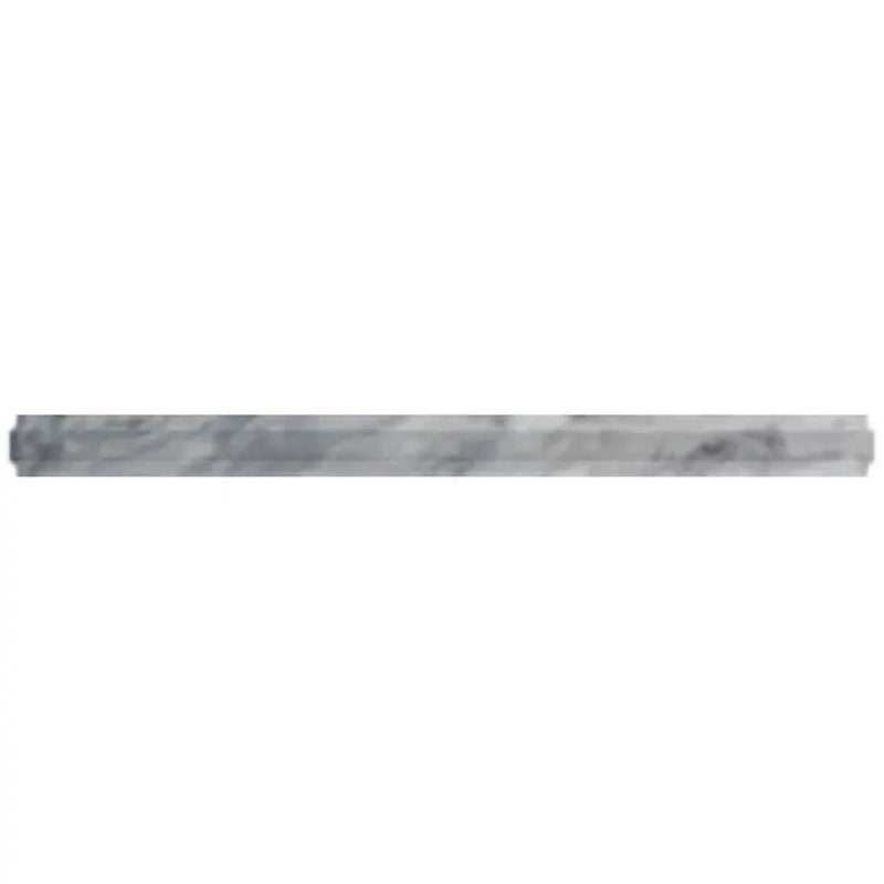 Cloud Gray 0.8x12 Polished Calacatta Bluette Pencil Marble Tile Trim (10 pack, 0.5 sq ft/case) by Apollo Tile