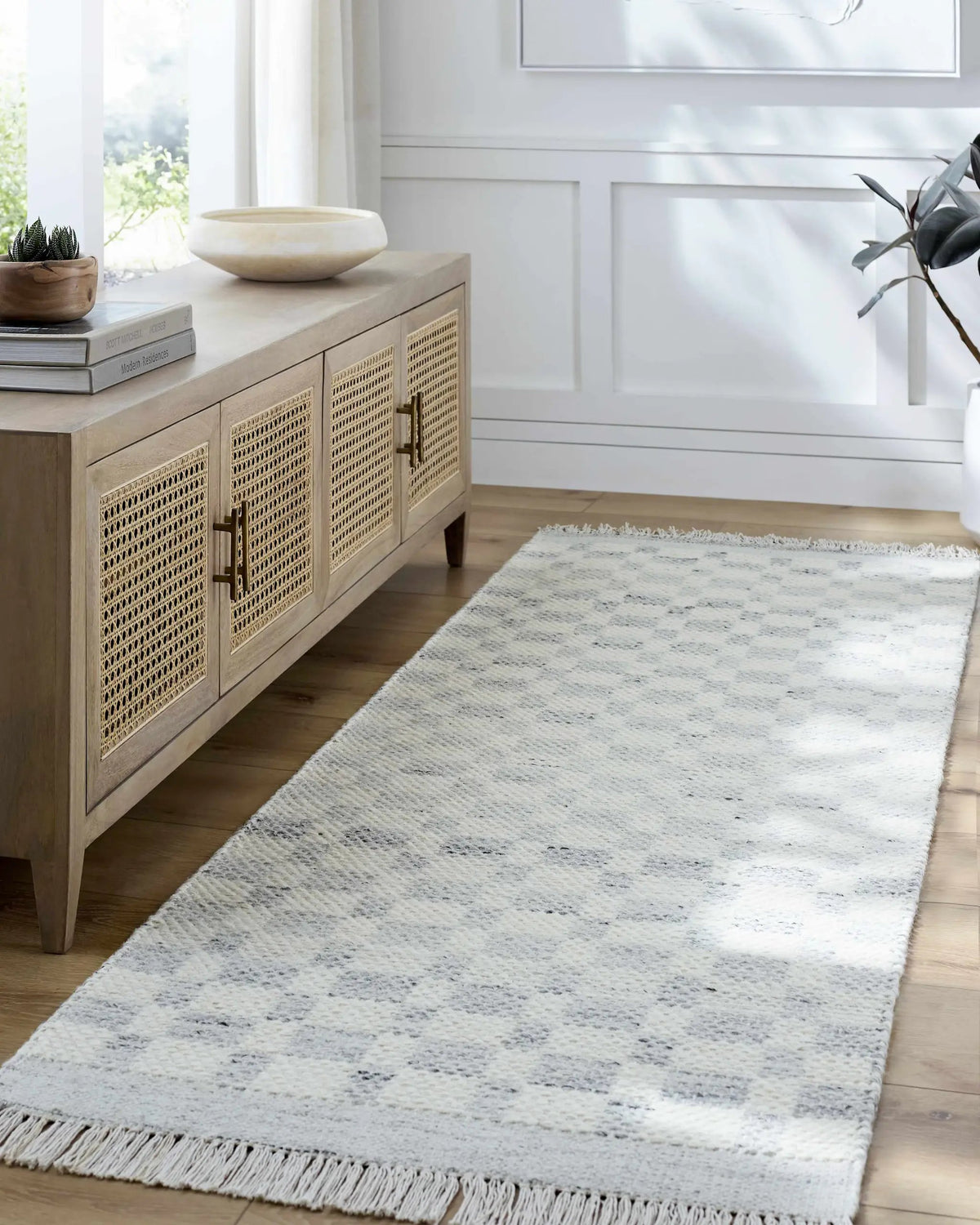 Meira Cream Area Rug - Clearance, installed in a room 2