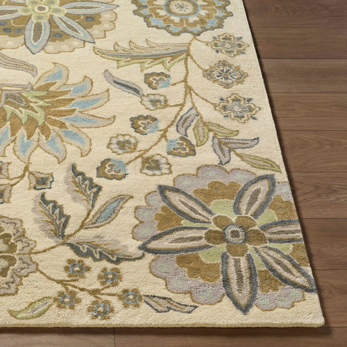 Mack Floral Wool Area Carpet, photo 6 of 22