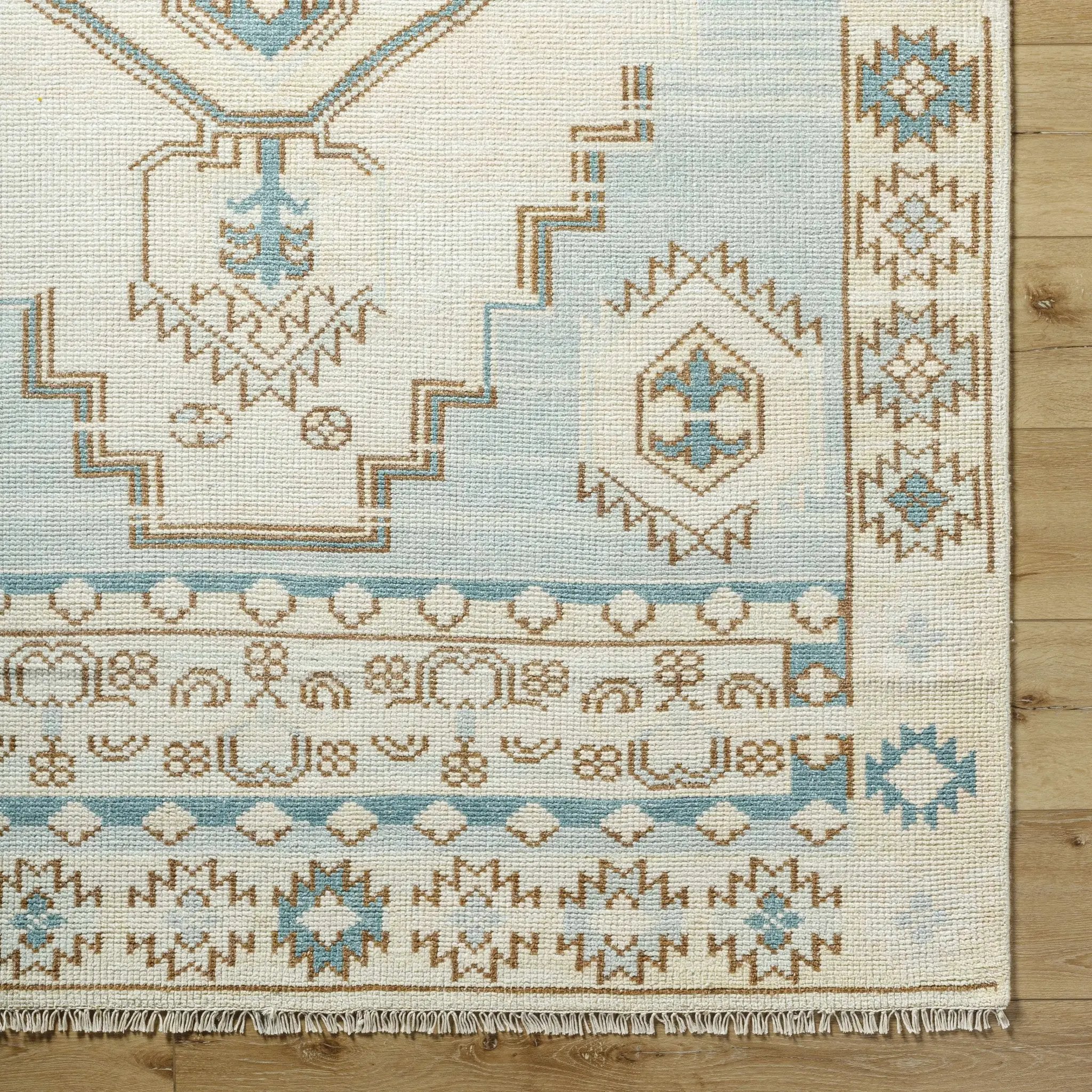McColl Hand Knotted Wool Blend Rug - Clearance by Boutique Rugs