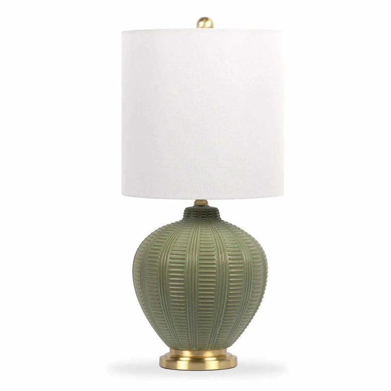 McMurray Green Textured Table Lamp - Clearance by Boutique Rugs