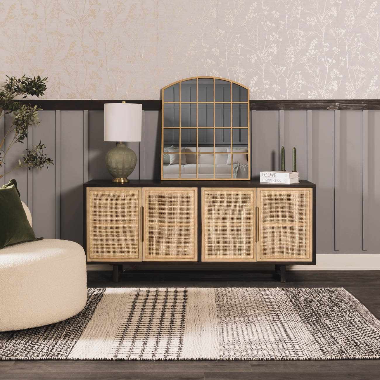 McMurray Green Textured Table Lamp - Clearance by Boutique Rugs