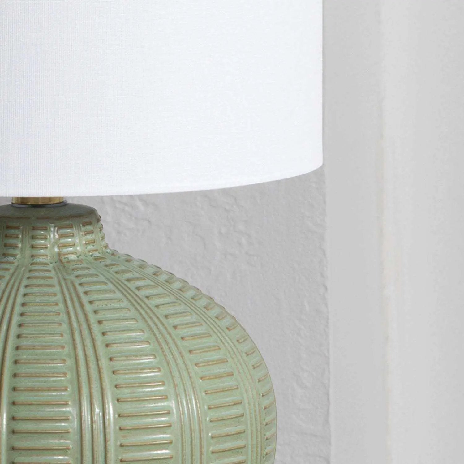 McMurray Green Textured Table Lamp - Clearance by Boutique Rugs