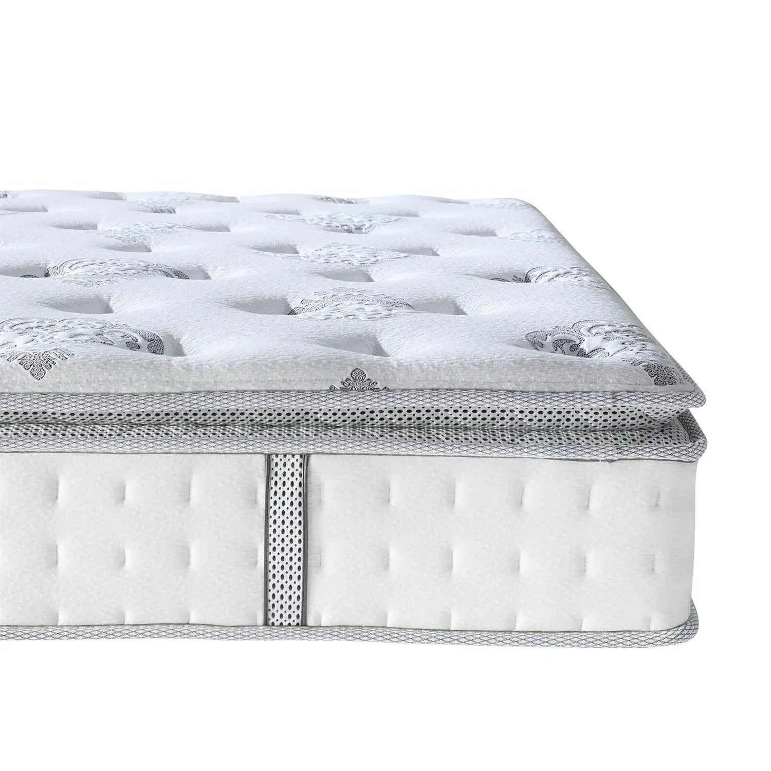 12 inch Medium Firm Pillow Top Hybrid Mattress In A Box - Queen Size by HomePacific